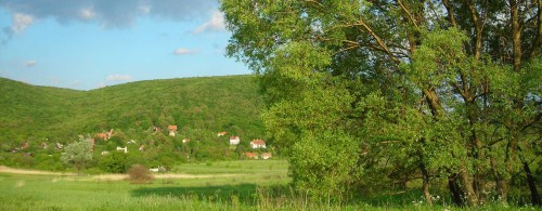 The landscape around the village